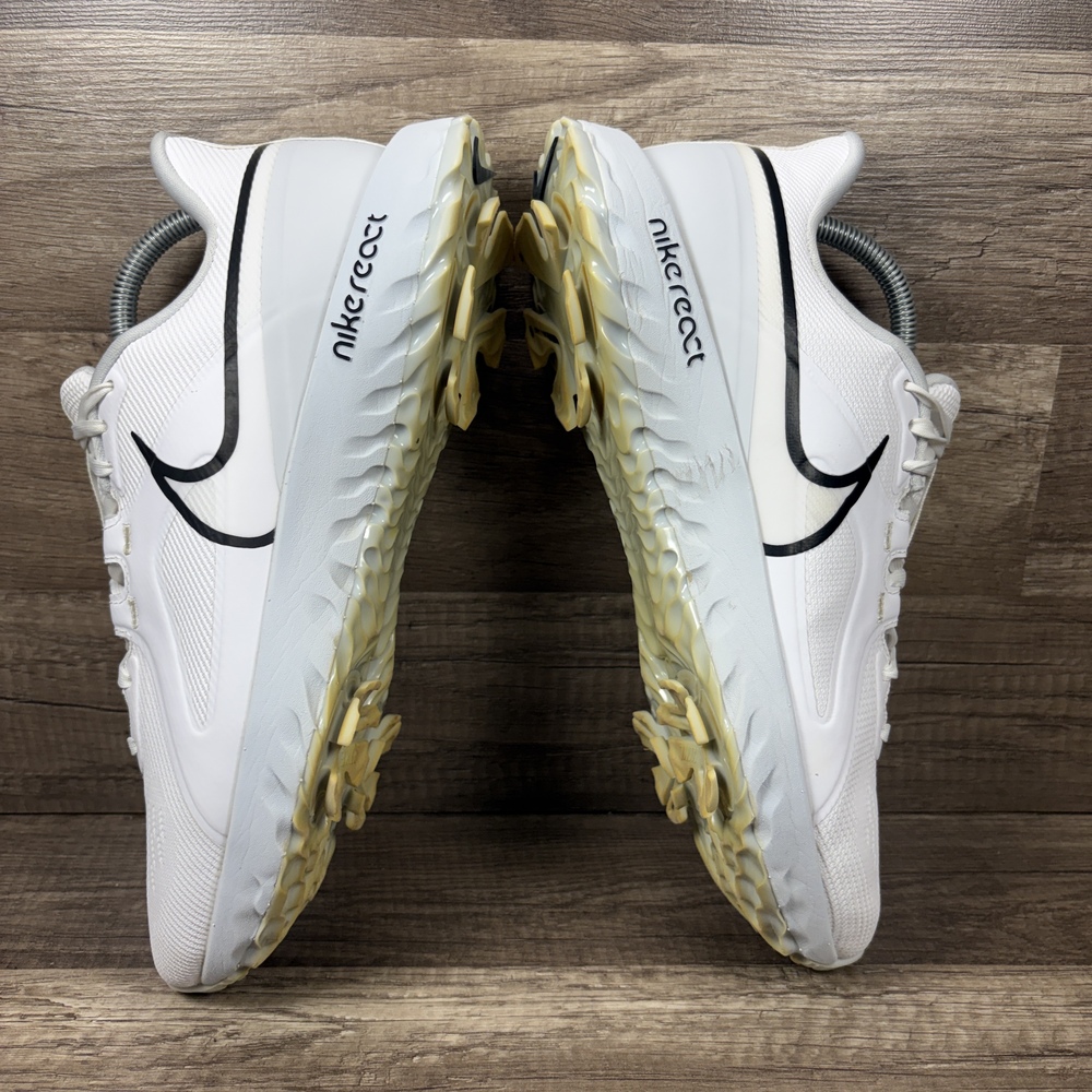Nike React Infinity Pro White Black Mens US Size 9 CT6620-105 Golf Shoes - Picture 5 of 9
